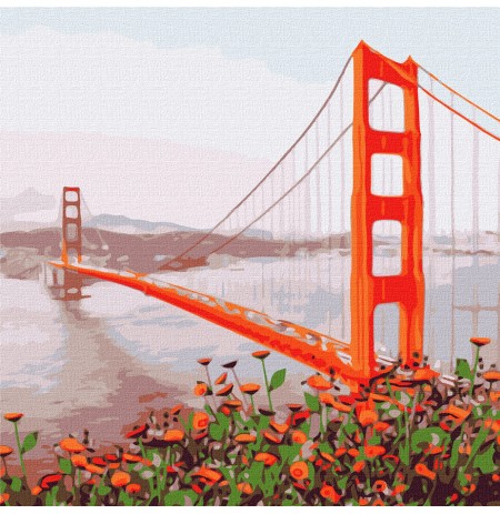Ngjyros sipas numrave Mengjesi San Francisco 50x50