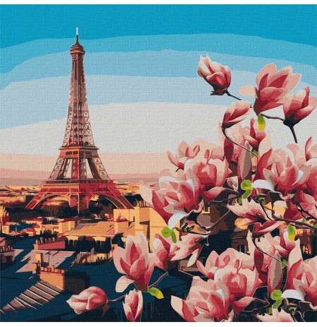 Ngjyros sipas numrave Paris Magnolias 50x50