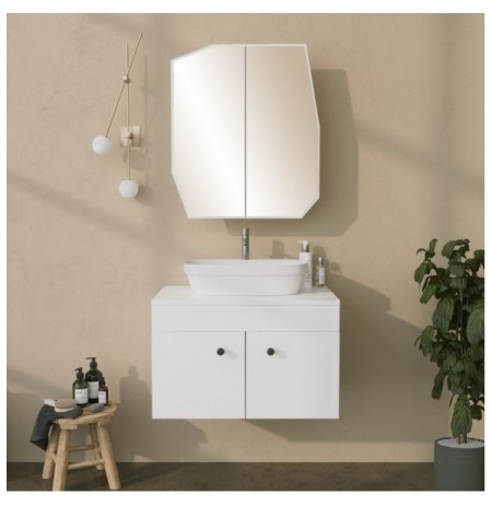 Raft tualeti Kalune Design Quartz Cabinet - White