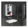 Raft tualeti Kalune Design Secret - White, Black Marble
