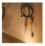 Varese rrobash Mioli Decor Rattan Eyes Metal Wall Hanger - APT527 Black