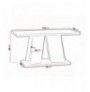 Tavoline Mesi Goodyear 108 (Glossy white + Concrete)