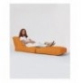 Bean Bag Siesta Sofa Bed Pouf - Orange Orange