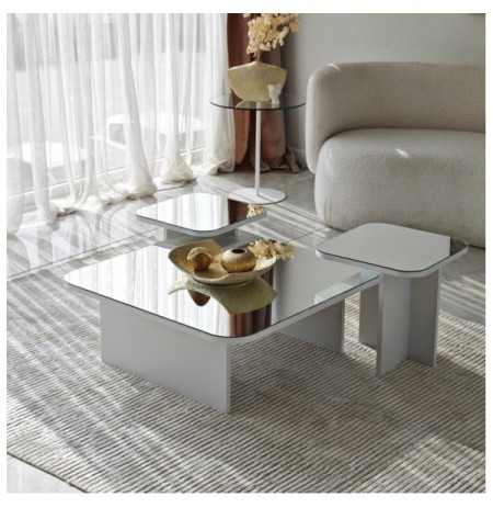 Set tavoline kafeje Kalune Design Jazz - White White