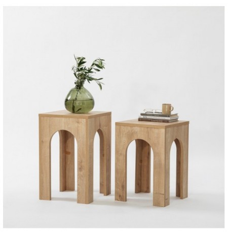 Set tavoline kafeje Kalune Design Collesium Set - Sapphire Oak Oak