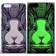 iPhone 6+/6S+, LUXO Kase e Gomuar Fosforeshente Rabbit