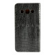 Samsung A3, LGD Book-cover Grey Leather