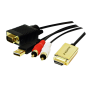 Konvertues LogiLink HDMI ne VGA + Audio